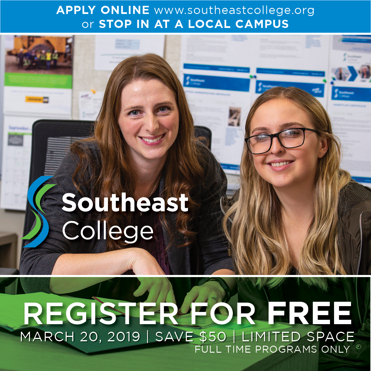 Apply for free day 2019 Southeast College